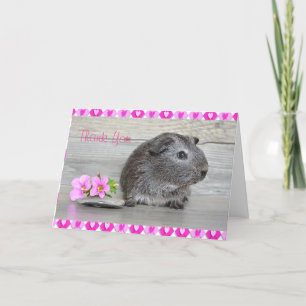 Tack Guinea-Gris-kort för en flicka Kort