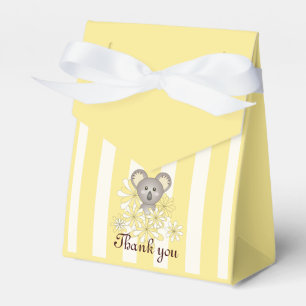 Tack Gul Koala Baby Shower / Barnkalas Presentaskar