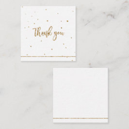 Tack guld glitter med linje anteckningskort