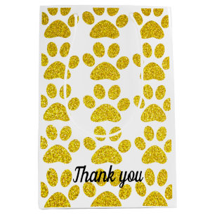 Tack Guld Glitter Tass avtryck Cute Bröllop