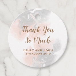 Tack Guld Typografi Grått/persisk marble Bröllop Gåvor Etiketter