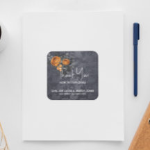 Tack Halloween Bröllop Orange Ros