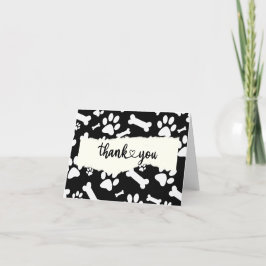 TACK hälsning-kort för veterinär eller djurälskare Kort