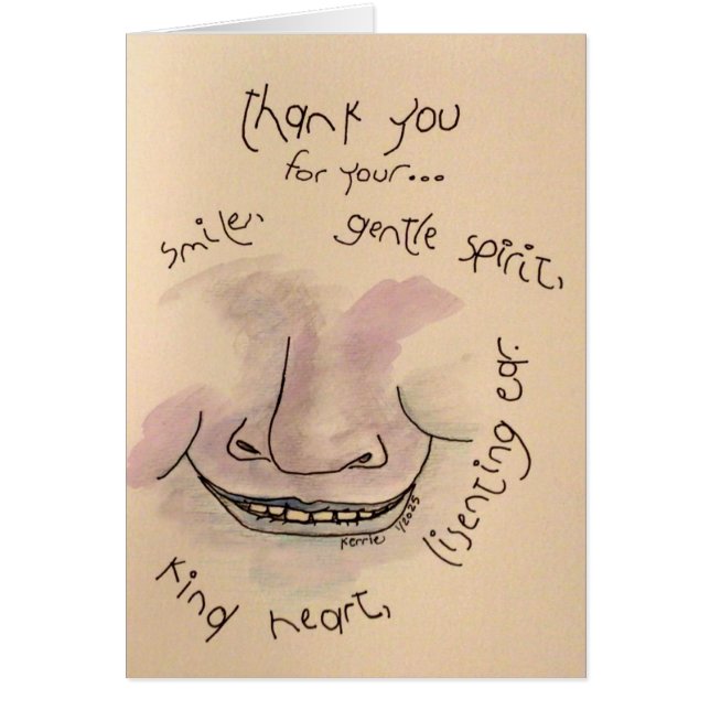 "Tack!" Hälsningskort (Framsidan)