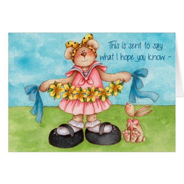 Tack Hälsningskort (Framsidan Horizontal)