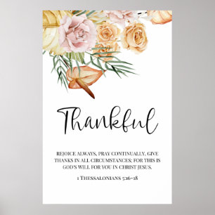 Tack, Happy thanksgiving Poster