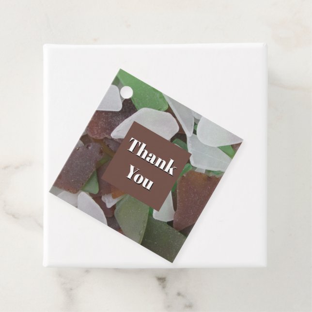 Tack Havsglas Foto Multifunktion Tack Gåvor Etiketter (På plats)