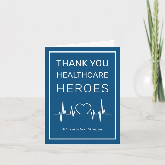 Tack Health Care Heroes Card (Framsida)