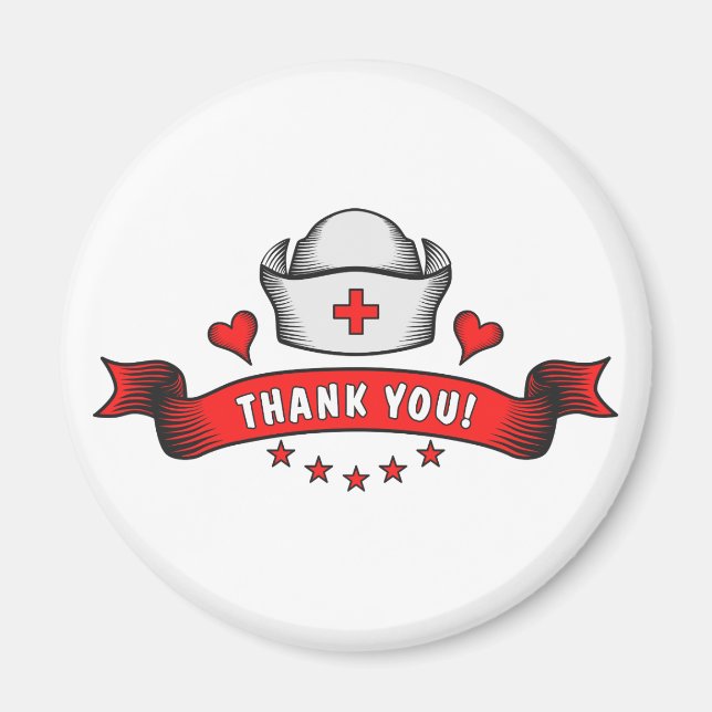 Tack Health Workers Magnet (Framsidan)