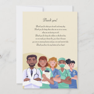 Tack Healthcare Workers Card Kort