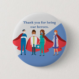 Tack Healthcare Workers Hero Doktor Nurse Knapp