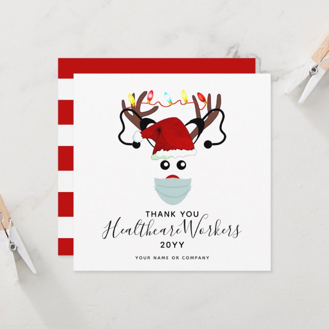 Tack Healthcare Workers: Julrenar (Fram/Back In Situ)