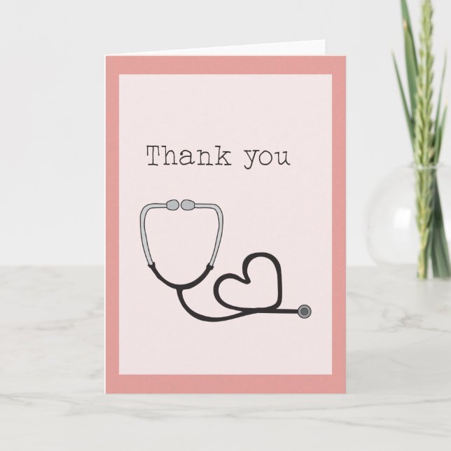 Tack Healthcare Workers Kort (Framsida)