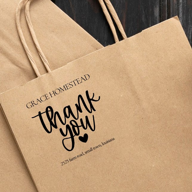 Tack Heart Farmers Market Add Namn Stämpel (Skapare uppladdad)