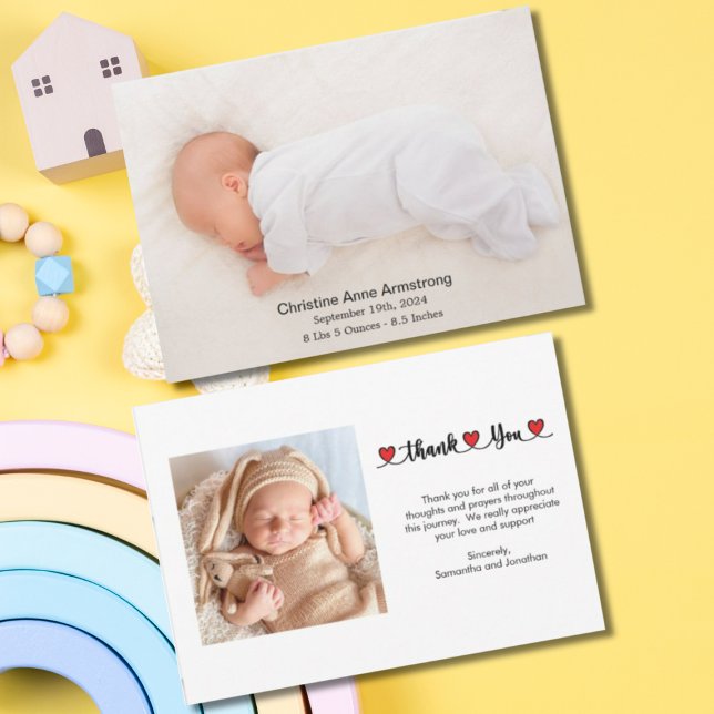 Tack Hearts Namn födelseattentat Inbjudningar (Skapare uppladdad)