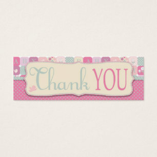 Tack Heaven Girls TY Smala Gift Märkre Litet Visitkort