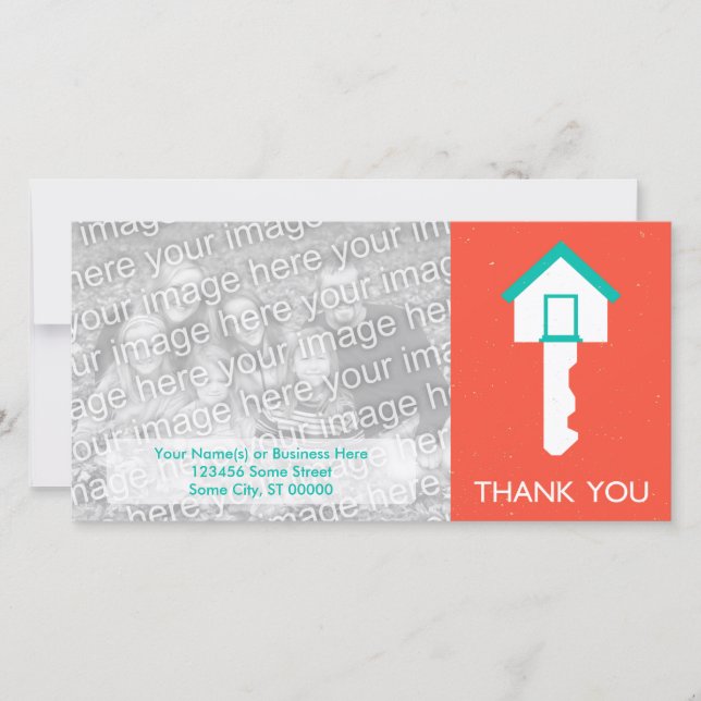 Tack hem nyckel kort (Framsida)