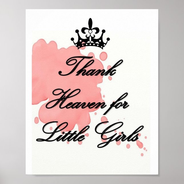 Tack himlen för de små GIrls Poster (Framsidan)