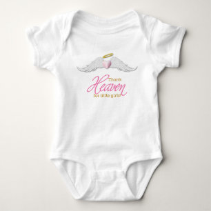 Tack himlen för Little Girls Bodydräkt Creeper T-shirt