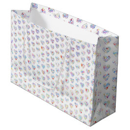 Tack & hjärta i 44 språk som hjärtformad DC-mönste