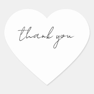 Tack Hjärtformat Klistermärke