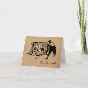 Tack Hockey Coach! Card Bläck-skiss Kort