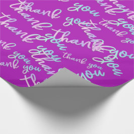 Tack Holograph Sjöjungfru Rosa Fuchsia Fuchsia Presentpapper