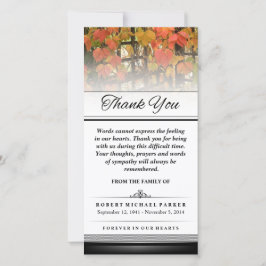 Tack Höst löv Ord kan inte uttrycka