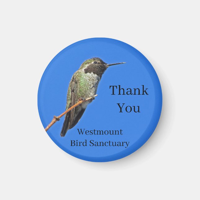 Tack Hummingbird Icke-Vinstdrivande Organisation T Magnet (Framsidan)
