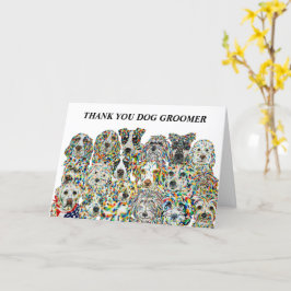 Tack Hund Groomer-kort Kort