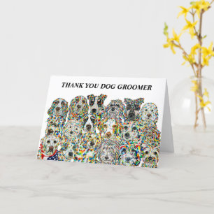 Tack Hund Groomer-kort Kort
