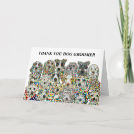 Tack Hund Groomer-kort Kort