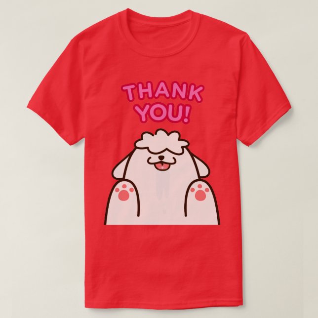 Tack Hund T Shirt (Design framsida)
