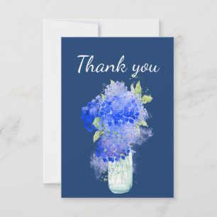 Tack Hydrangea Garden Flower Art Kort