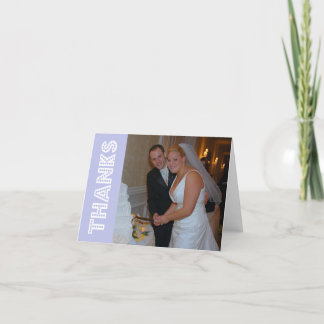 Tack i Ljus Tack Notecard (Violet)