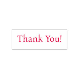 Tack! i Ljustext eller Ditt meddelande Självfärgande Stämpel