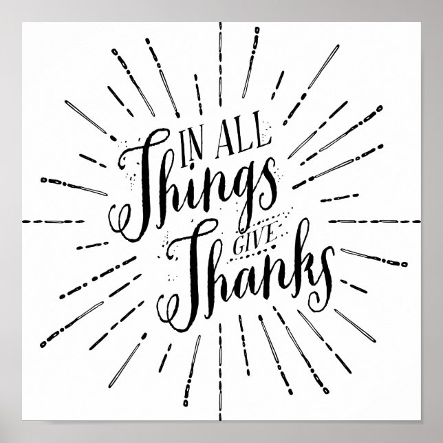 Tack i Sak Ge | POSTER THANKSGIVING (Framsidan)