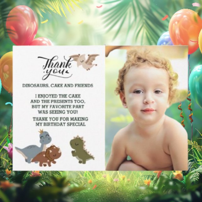TACK - Inbjudan till registrering av Bra av tid (Celebrate with a Roaring Good Time! This dinosau cardis perfect for your little one's birthday)