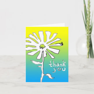 Tack: indie bläckfiskblomma tack kort