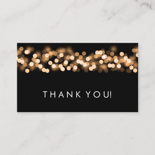 Tack Infoga Guld Hollywood Glam Tilläggskort (Framsida)