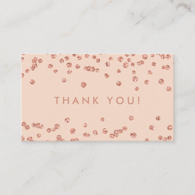 Tack Infoga Ro Guld Glitter-konfetti  Tilläggskort (Framsida)