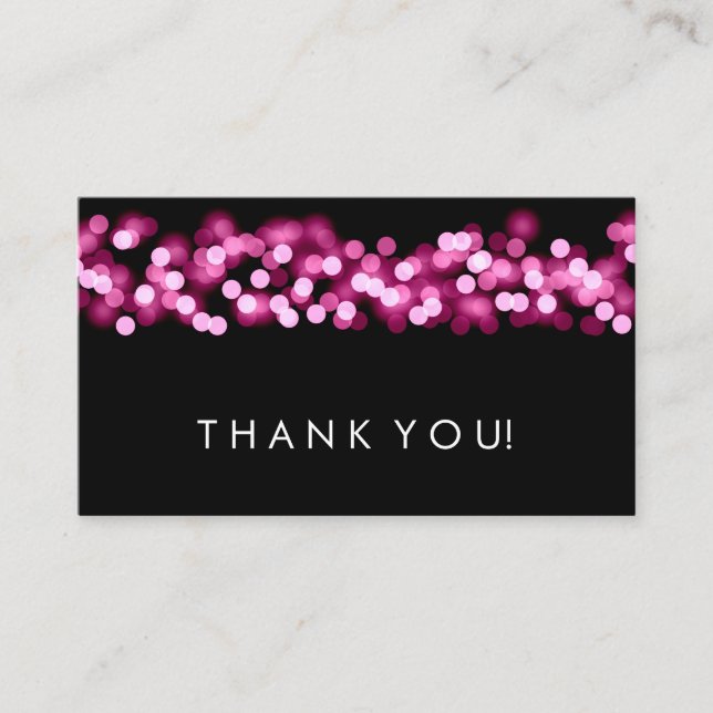 Tack Infoga Rosa Hollywood Glam Tilläggskort (Framsida)