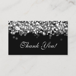 Tack Infoga Silver Ljus Tilläggskort