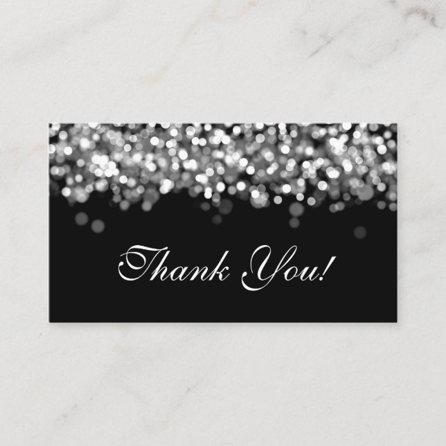 Tack Infoga Silver Ljus Tilläggskort (Framsida)