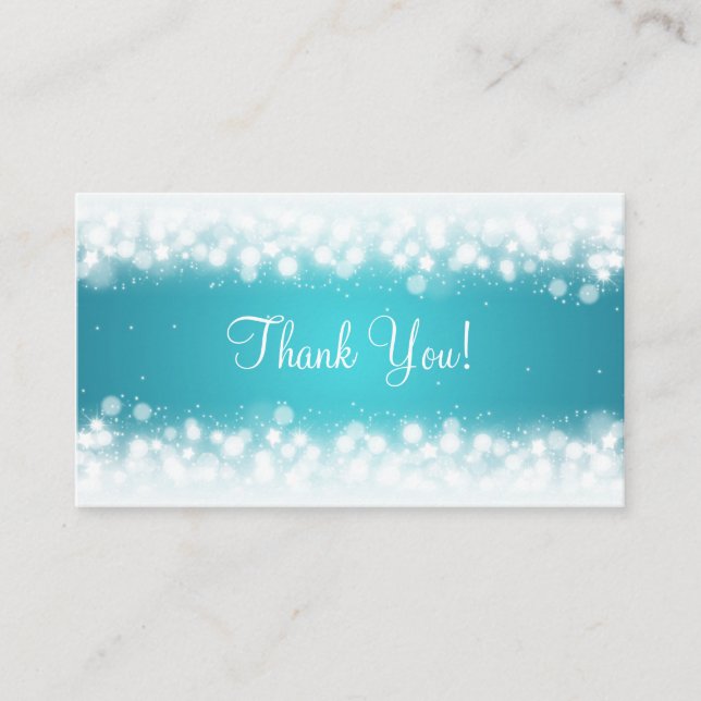 Tack Infoga turkos för magisk Gnistra Tilläggskort (Framsida)