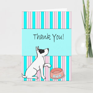 Tack, Jack Russell Tecknad Tack Kort