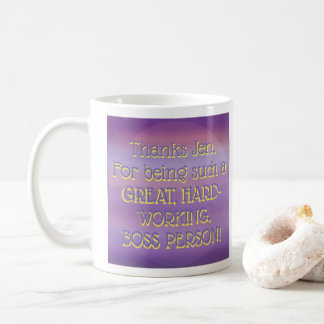 TACK Jen! Lila Måne Mist Kaffemugg