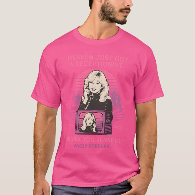 TACK JENNIFER. WKRP FÖR EVIGT. T SHIRT (Framsida)