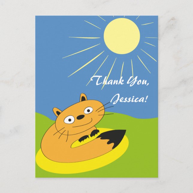 Tack Jessica! Postkort Vykort (Framsida)