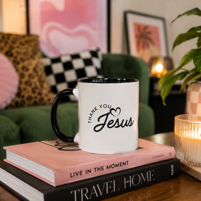 'Tack Jesus' Daglig Andakt Bön Tid Tystnad Mugg (Skapare uppladdad)
